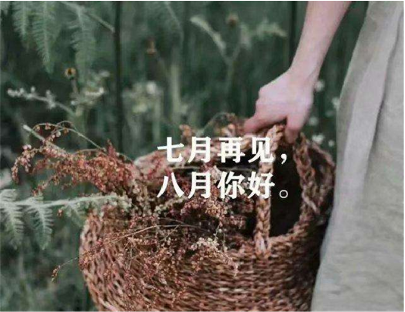 7月再見，8月你好